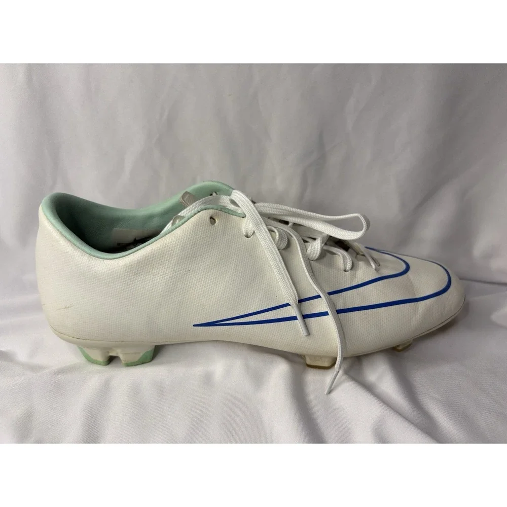 Nike Mercurial Victory IV FG 2013 White Racer Blue Electric green 555613-103 Soc